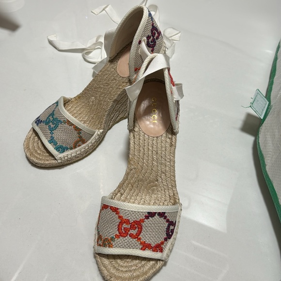 Gucci Rainbow Wedges Size 36.5 - Picture 5 of 5